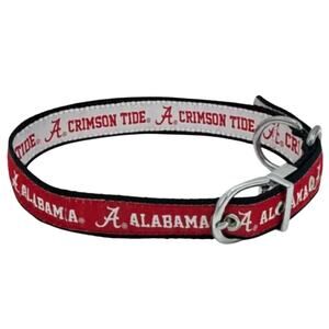Pets First Alabama Crimson Tide Reversible Dog Collar Size Large LG NCAA New